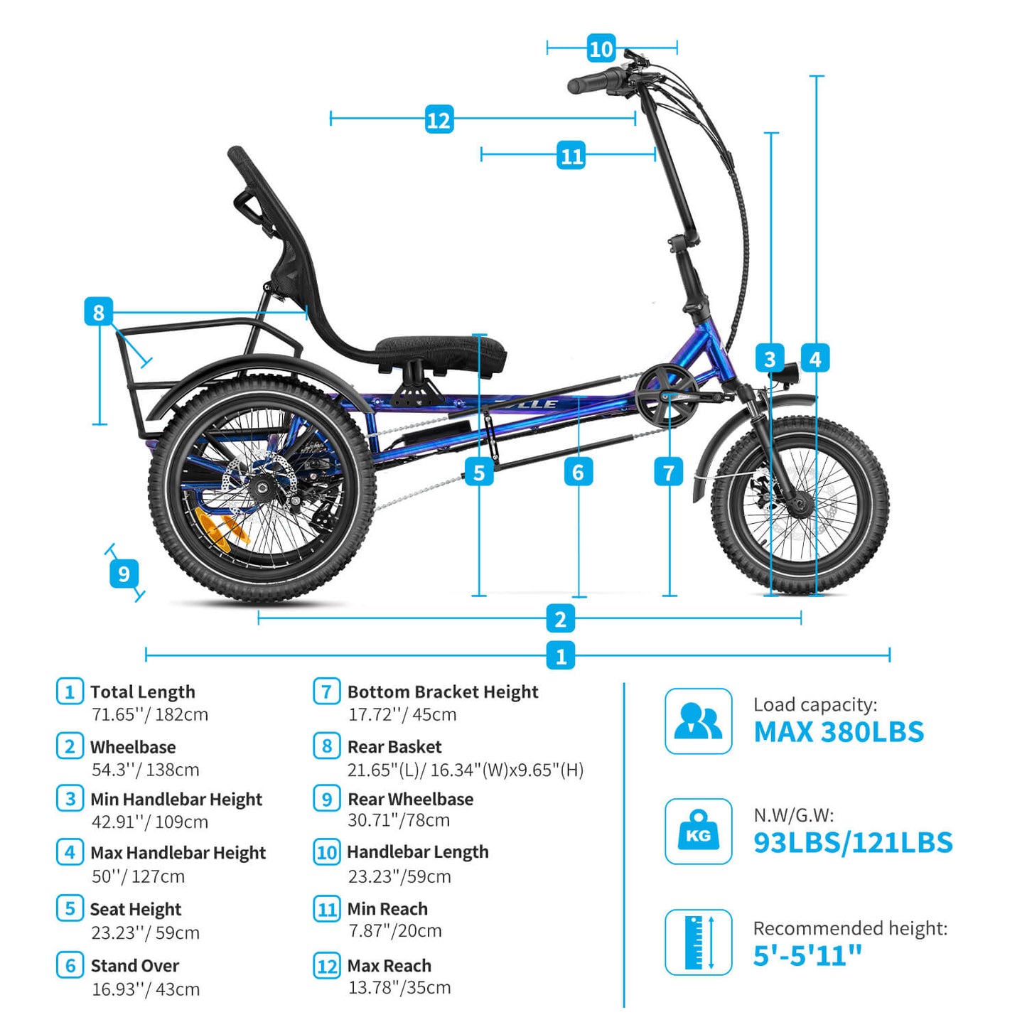Zycle Z-500 Electric Trike Brooklyn Gray