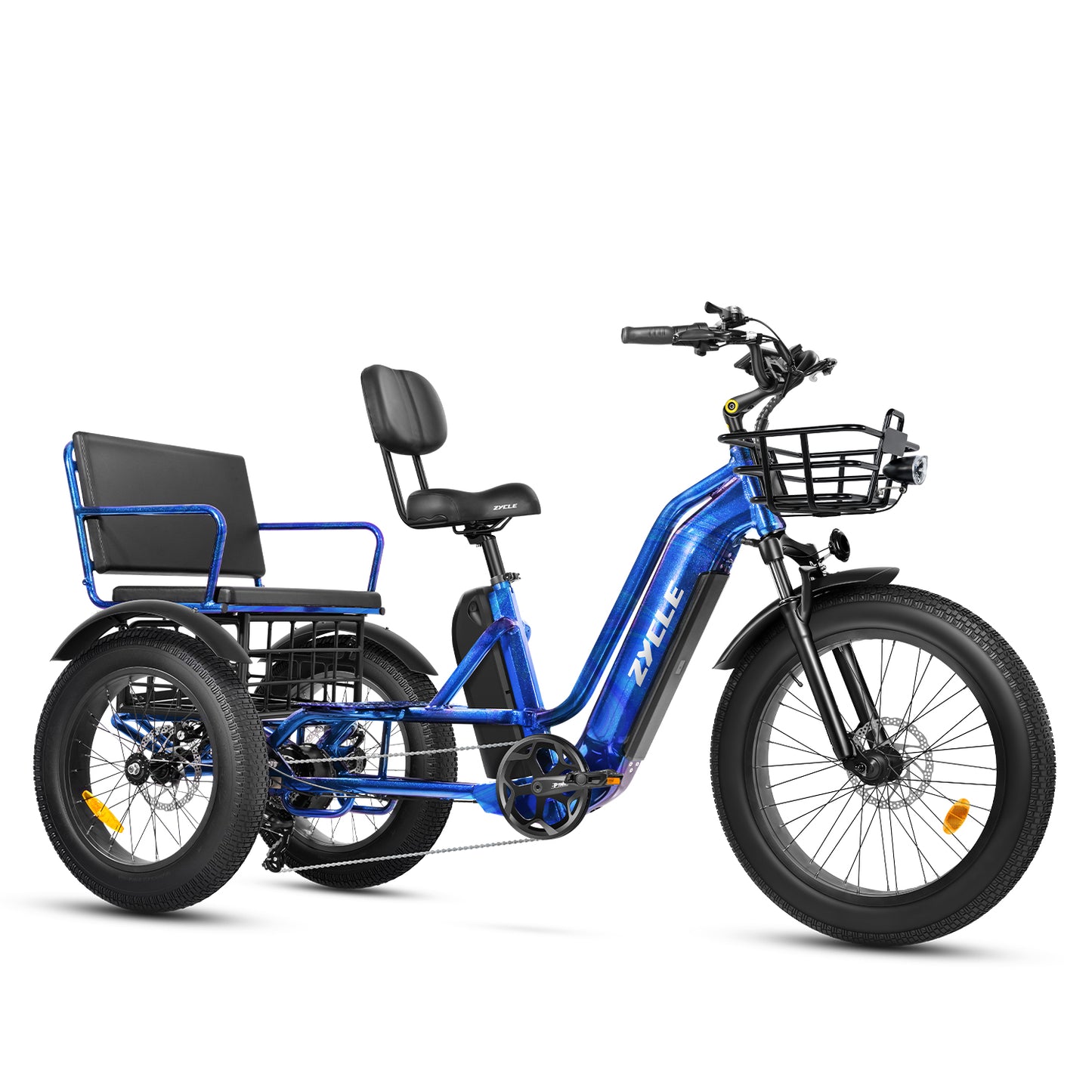 Zycle Z-700 Electric Trike Fade-Blue & Purple