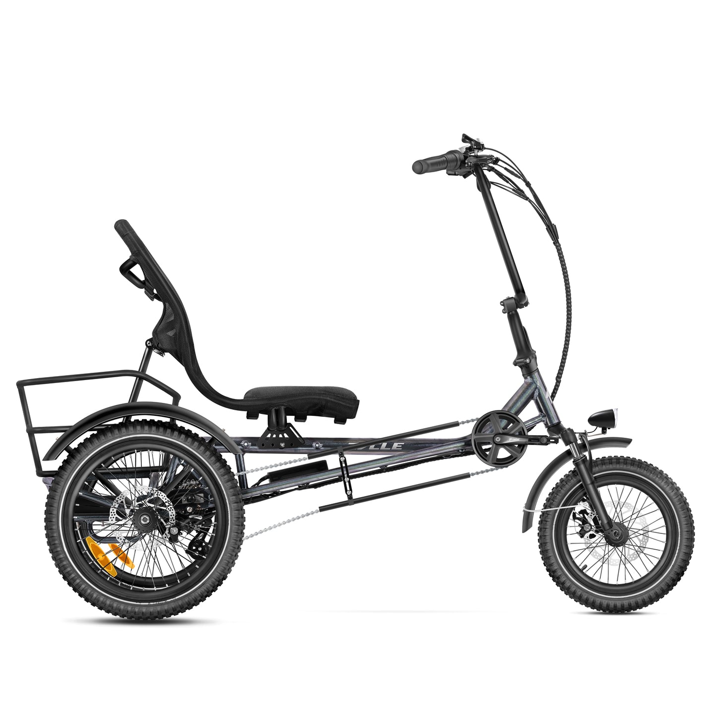 Zycle_Z-500_Semi-Recumbent Electirc Trike - Grey-1
