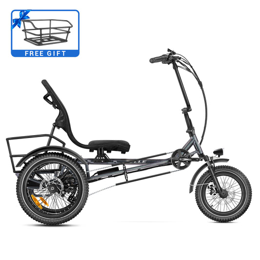 Zycle Z-500 Electric Trike Brooklyn Gray