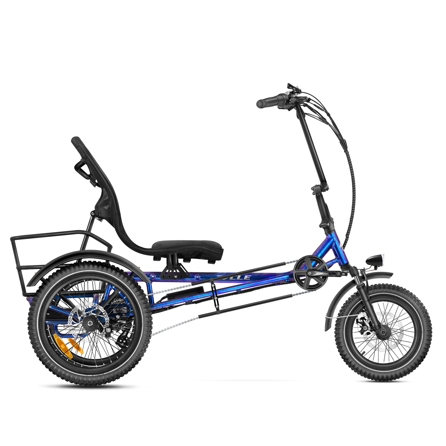 Zycle Z-500 Semi-Recumbent Electirc Trike - Neptune Blue-1
