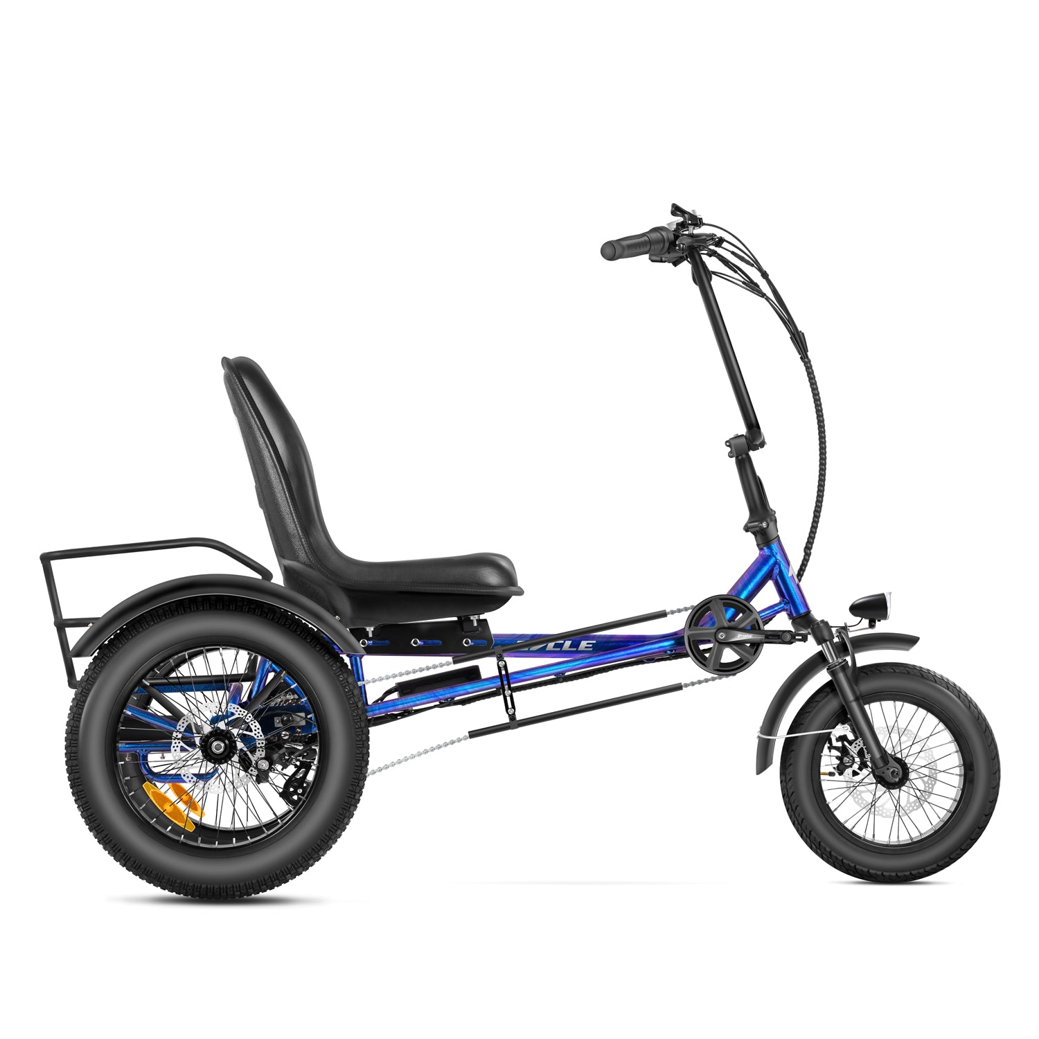 Recumbent Bike Fat Tire Electric Recumbent Trike Zycle Z-500 Semi